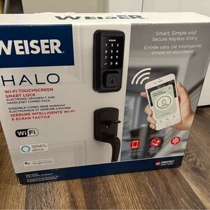 WEISER HALO ELECTRONIC LOCK DEADBOLT HANDLESET NEW